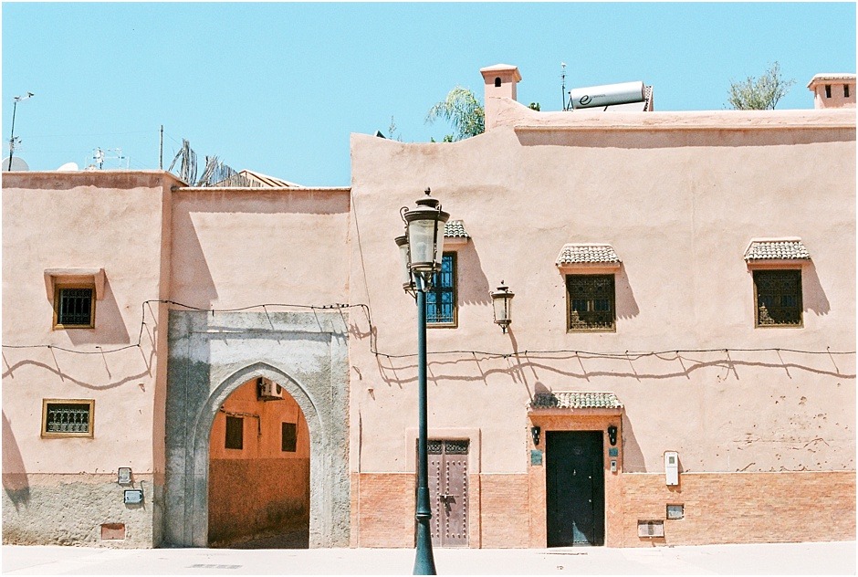 Marakesh buildings in Morocco